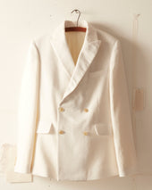 Linen Double Breasted Suit Jacket