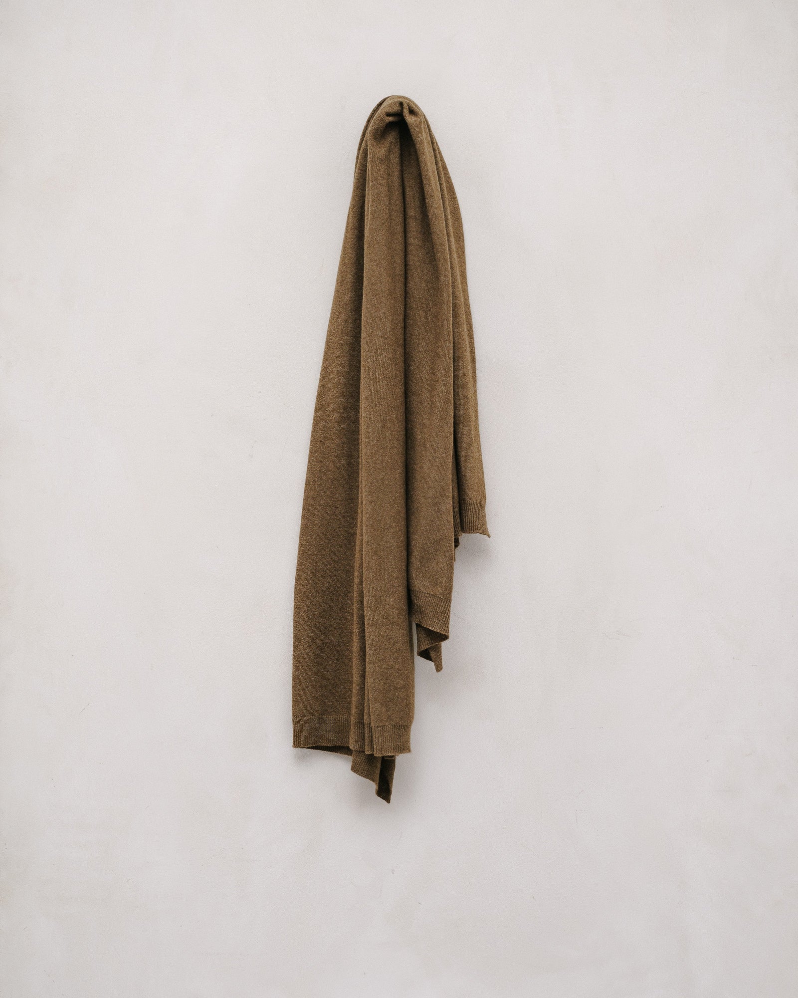 Knit Shawl Cashmere Lambswool Dark