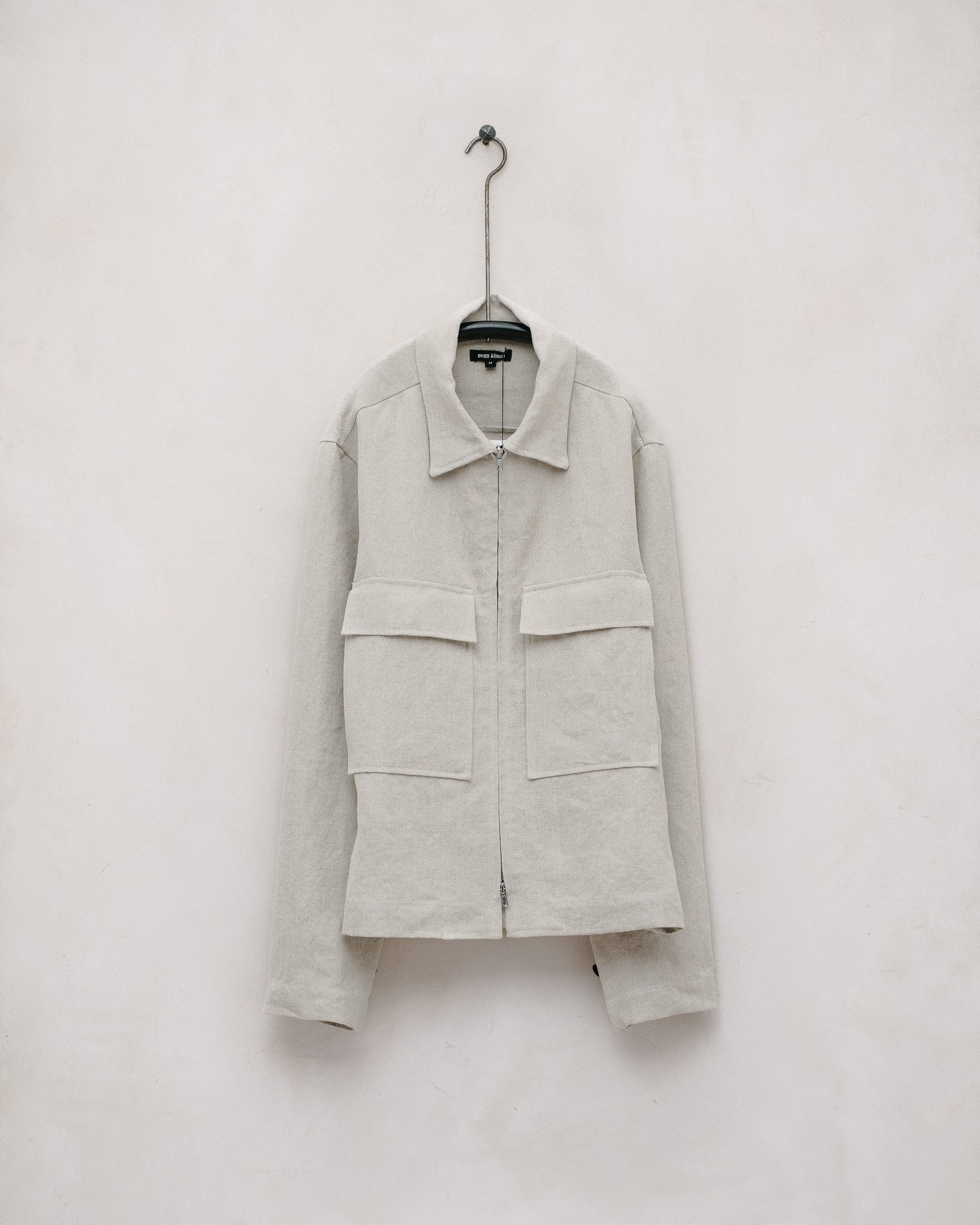 Zip Jacket Tumbled Hemp Canvas