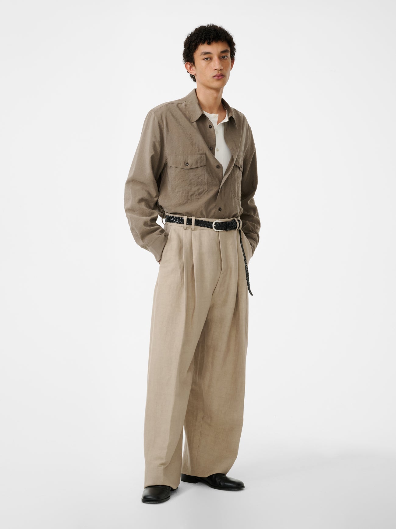 Line Tailored Linen Pant In