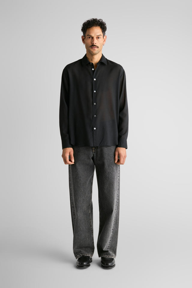 Huff Black Wool