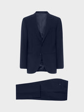 Abito Norma In Lana Mohair Blu Notte