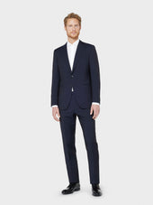 Abito Norma in lana-mohair blu notte
