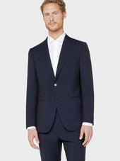 Abito Norma In Lana Mohair Blu Notte
