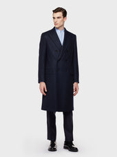 Cappotto Norma Doppiopetto In Lana E Cashmere Blu