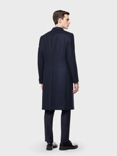 Cappotto Norma Doppiopetto In Lana E Cashmere Blu