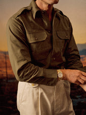 Olive Bryceland's X Buck Mason Moleskin Officer Shirt