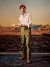 Brown/White Stripe Bryceland's X Buck Mason Perfect OCBD Shirt