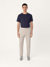 The 24 Trouser Relaxed Fit Beige Stretch Cotton