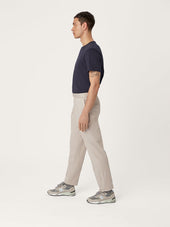 The 24 Trouser Relaxed Fit Beige Stretch Cotton