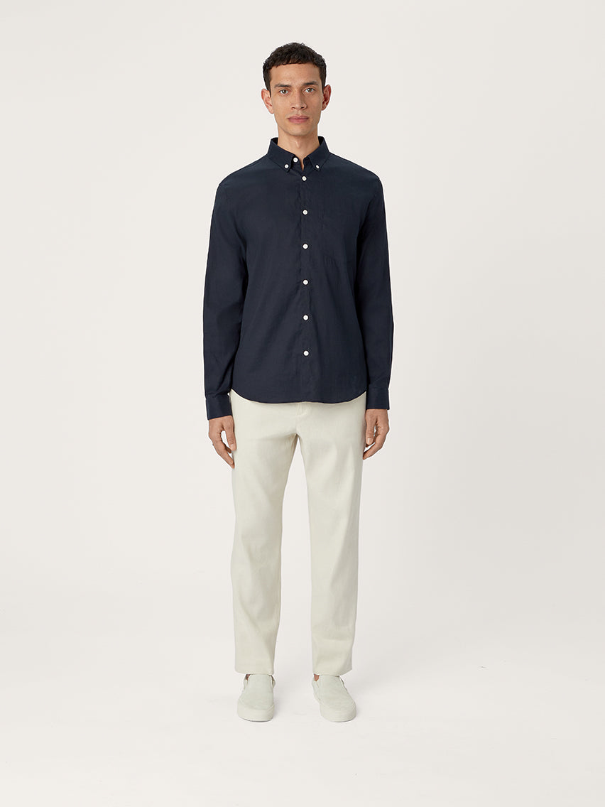 The All Day Shirt Linen Collared Linen