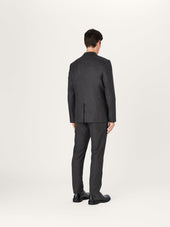 The 24 Blazer Wool Charcoal Merino Wool Flannel