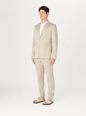 The 24 Blazer || Beige | Stretch Cotton