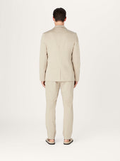 The 24 Blazer Beige Stretch Cotton