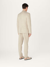 The 24 Blazer Beige Stretch Cotton