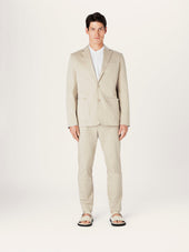 The 24 Blazer Beige Stretch Cotton