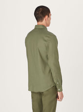 The All Day Shirt Linen Collared Linen