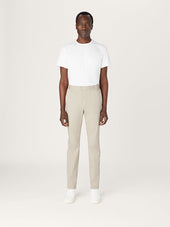 The 24 Trouser Beige Stretch Cotton