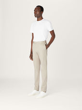 The 24 Trouser Beige Stretch Cotton