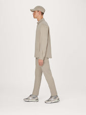 The 24 Overshirt Dark Beige Stretch Cotton