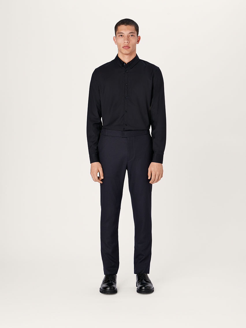 The 24 Trouser Wool Navy Wool Flannel