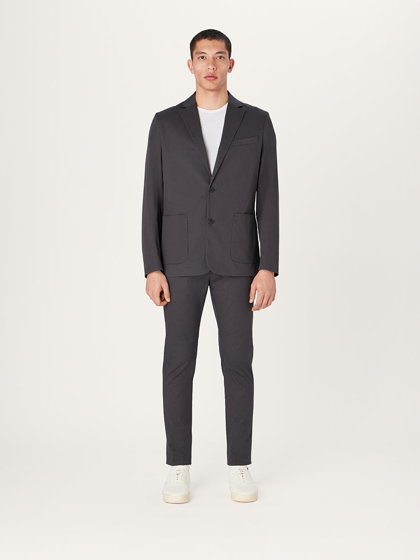 The 24 Blazer Grey Stretch Cotton