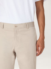 The Essential Chino Beige Stretch Cotton