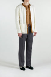 Charlie Cardigan In Textured Wool