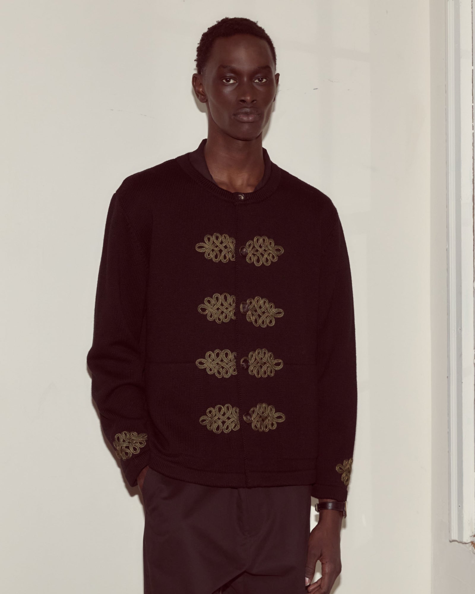 Looped Frog Cardigan