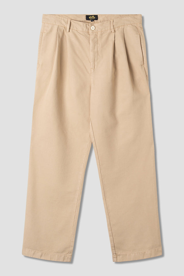 Loose Pleat Chino (Khaki Twill)