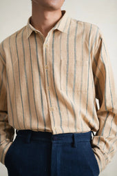 Camel Yarn Dyed Lovers Shirt
