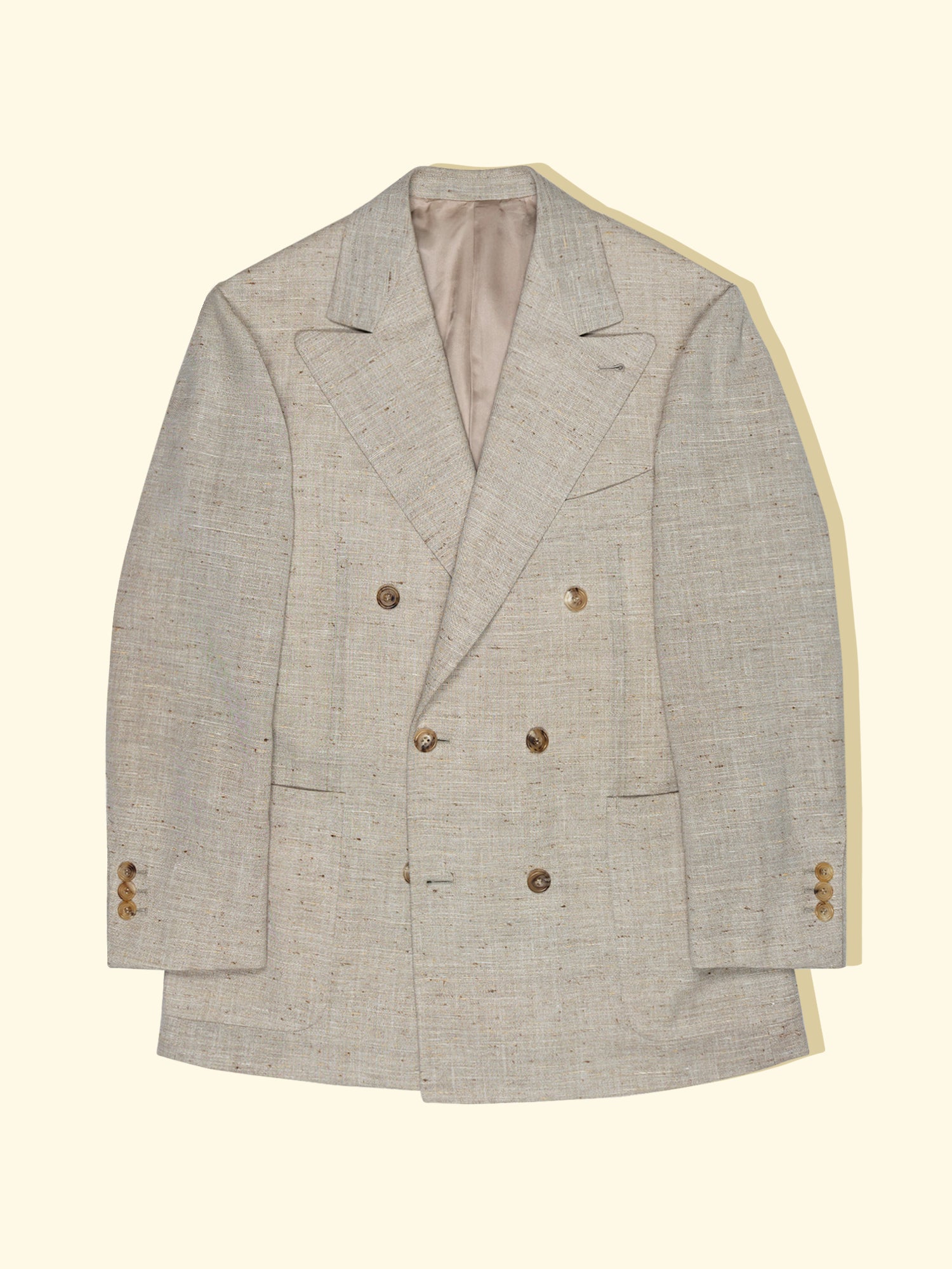 Wool/Silk/Linen Sport Jacket - Oatmeal — The Anthology