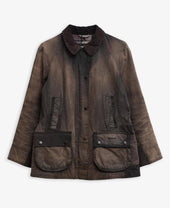 Barbour Re-Loved Beadnell Waxed Jacket - Size 12