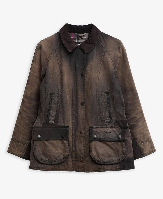 Barbour Re-Loved Beadnell Waxed Jacket - Size 12