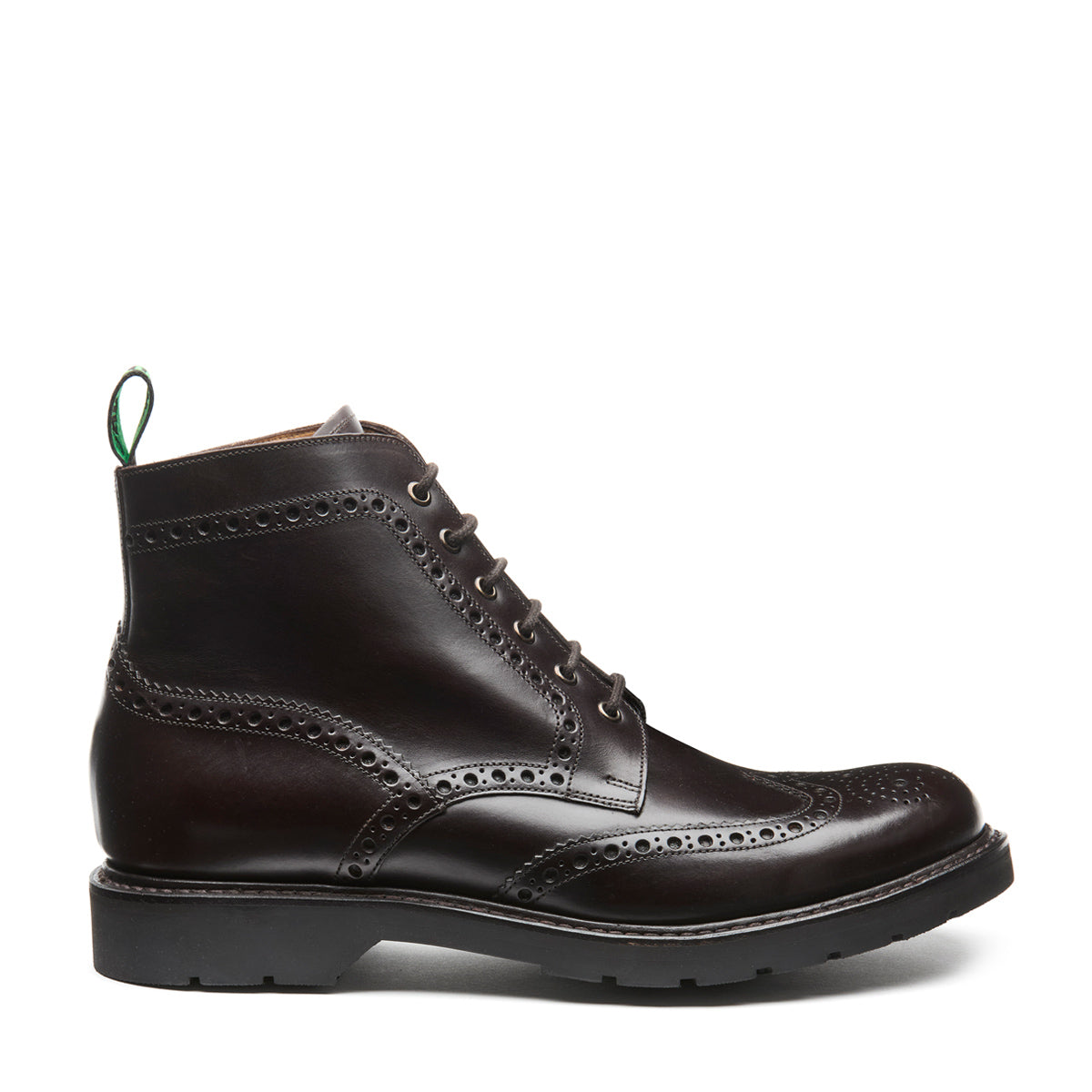 Brown Calf 6 Eye Derby Brogue Boot