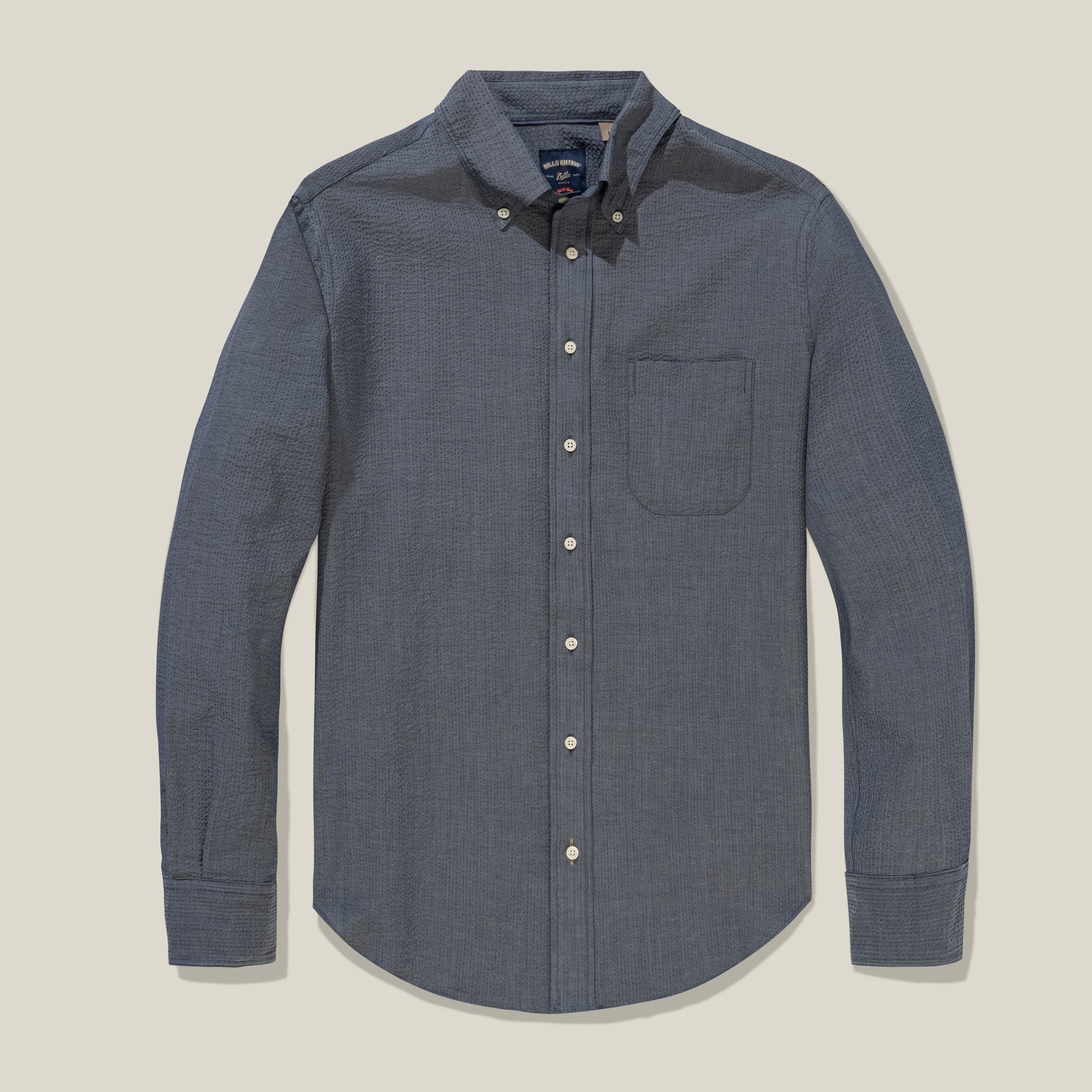 Chambray Seersucker Shirt – Standard Fit