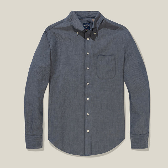Chambray Seersucker Shirt – Standard Fit