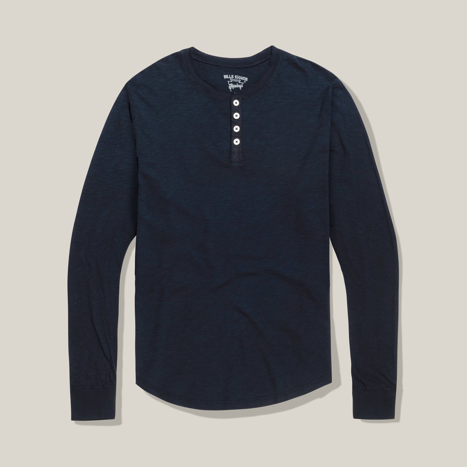 Lightweight Slub Cotton Henley Standard Fit