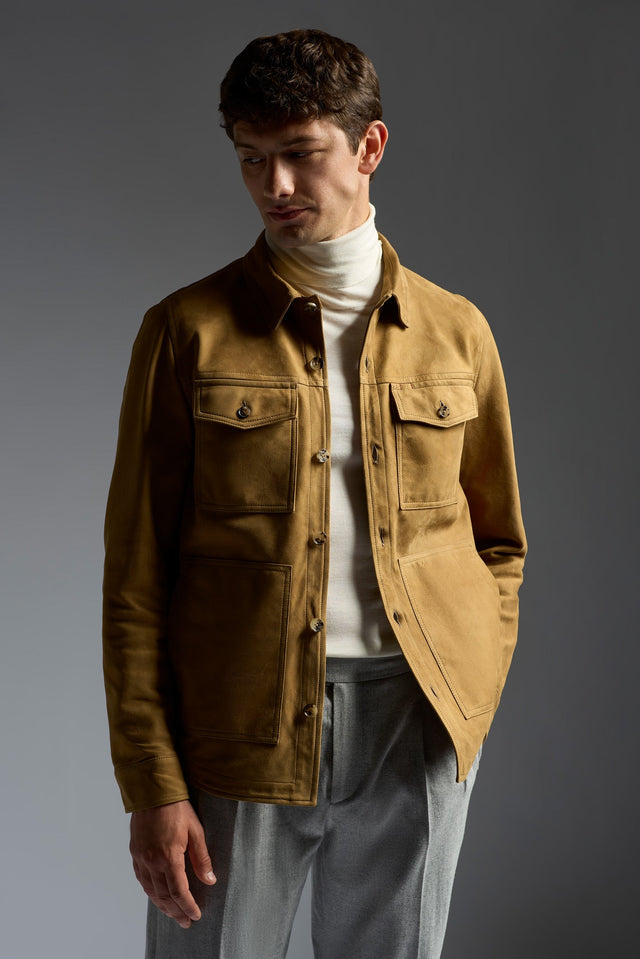 Overshirt PLW61 AQUA SUEDE DOUBLE
