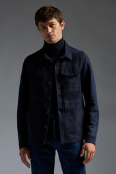 Overshirt PLW61 AQUA SUEDE DOUBLE