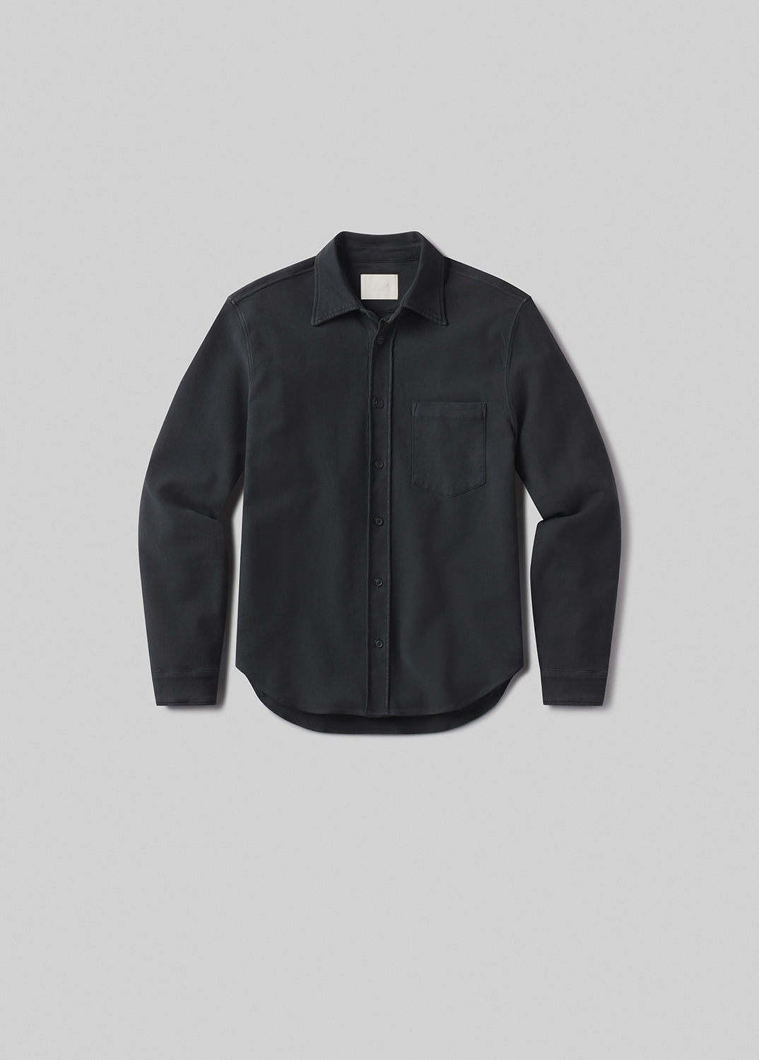 Luca Bucket Dye Shirt French Terry in Gravel