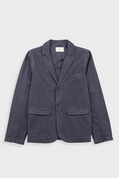 Lunar Blazer - Soft Black Cotton Linen