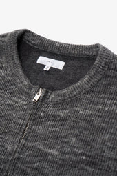 Zip Crewneck Melange