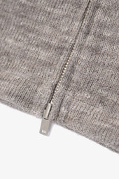 Zip Crewneck Grey Melange