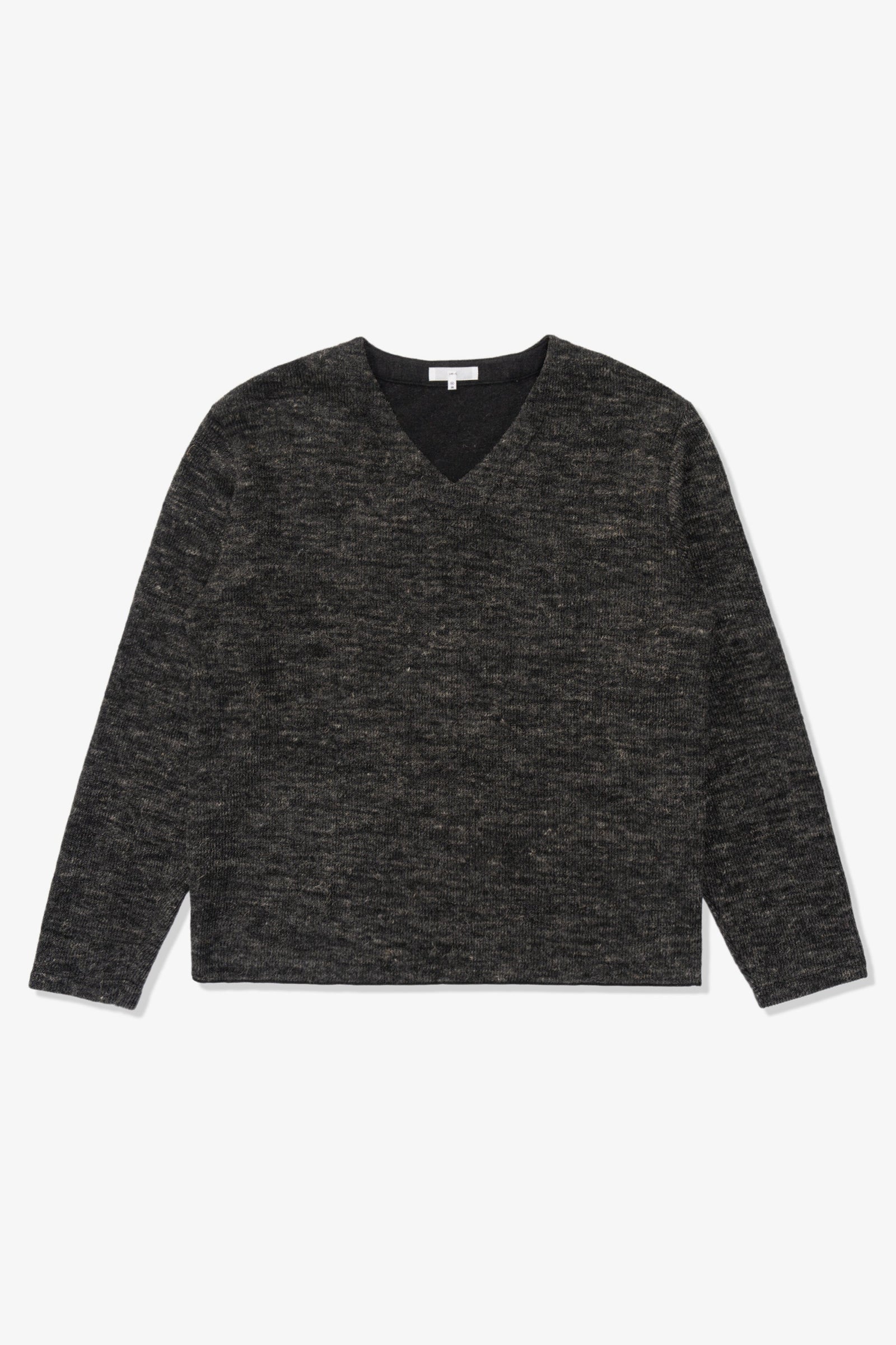 Linen Wool V Neck Melange