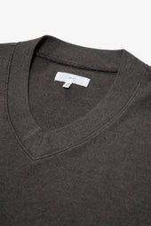 HIGH V-NECK T-SHIRT - ANVIL GREY/BLACK