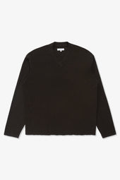HIGH V-NECK T-SHIRT - TIMBER
