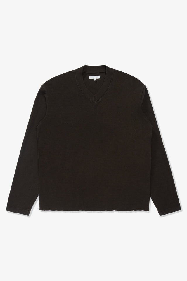 HIGH V-NECK T-SHIRT - TIMBER