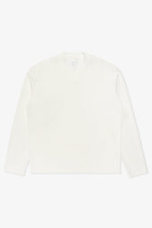 HIGH V-NECK T-SHIRT - WHITE