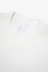 HIGH V-NECK T-SHIRT - WHITE